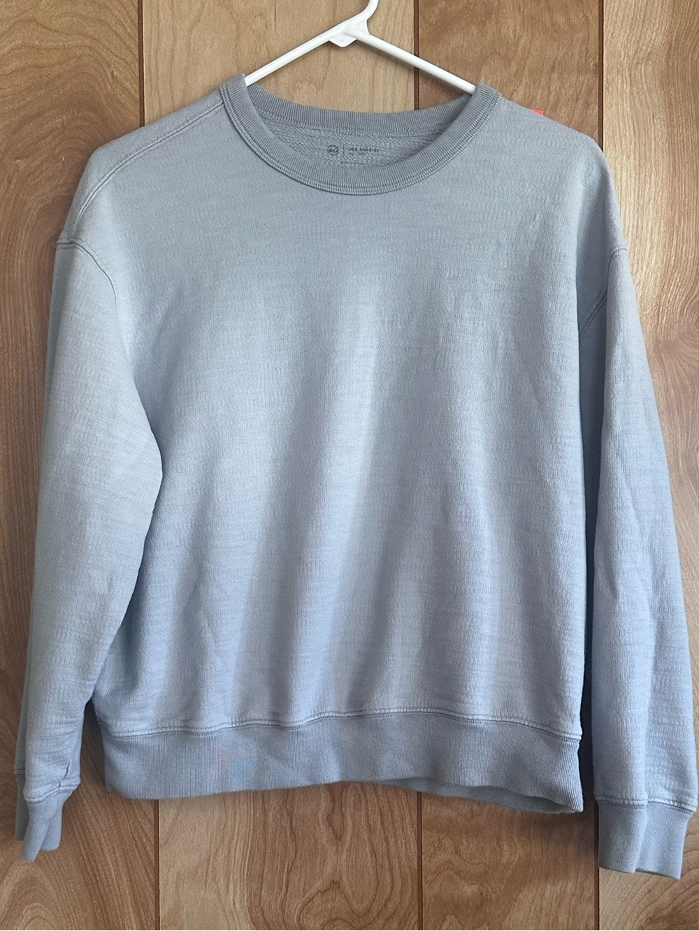 Ag Adriano Goldschmied Light Gray Crewneck Pullover Sweatshirt Size Small